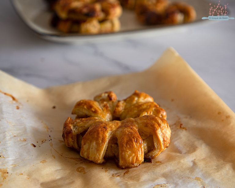 Hojaldre de Manzana Sin Crema Pastelera