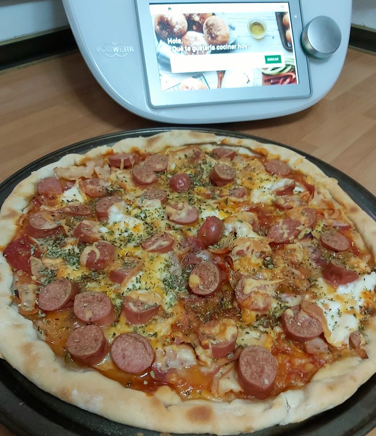 Receta de masa de pizza sin levadura en Thermomix