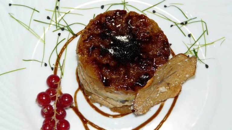 Milhojas de Foie con Manzana