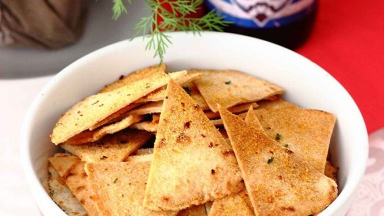 Nachos con tortillas de trigo