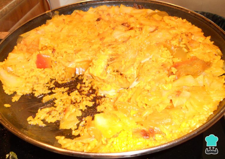 Paella de Bacalao con Verduras