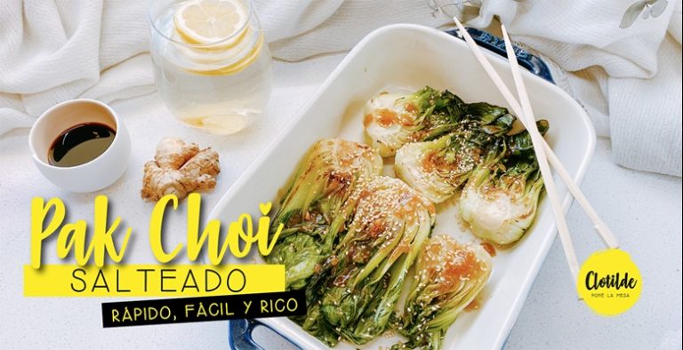 Pak Choi Salteado con Ajo