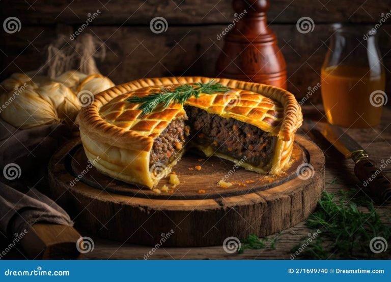 Pastel de Carne con Masa Quebrada