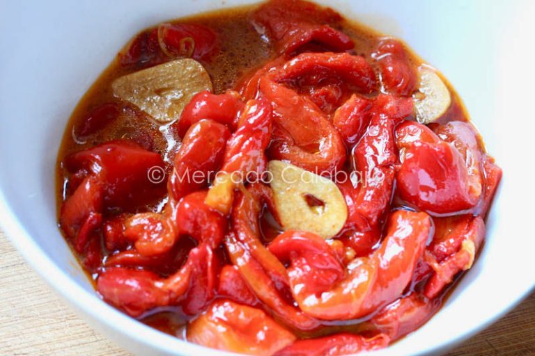 Pimientos al Horno en Tiras