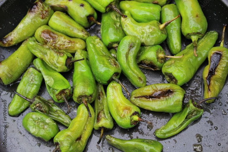 Ensalada de Pimientos Verdes Asados