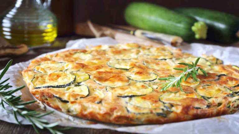 Pizza de Calabacín y Mozzarella