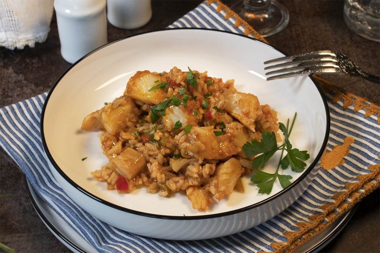 Arroz con Verduras y Bacalao Murciano