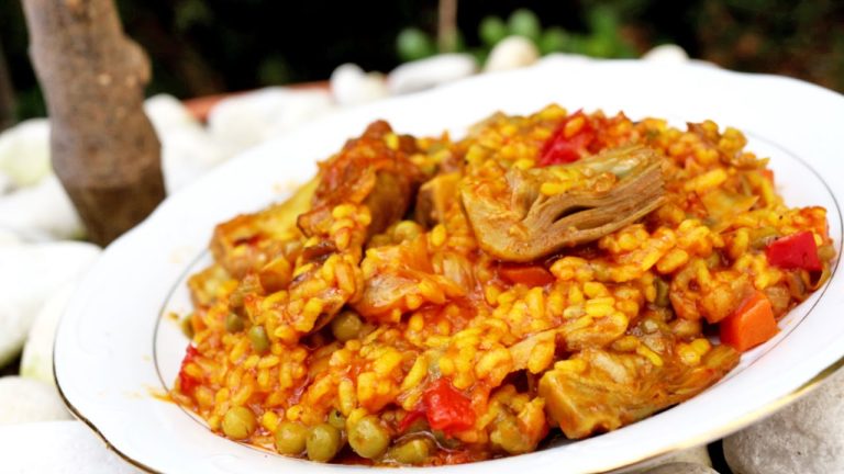 Arroz Meloso con Costillas Adobadas