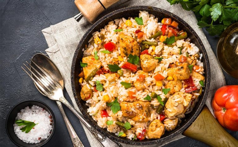 Arroz con Calabacín y Verduras