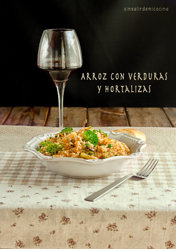 Arroz con Berenjenas y Calabacín