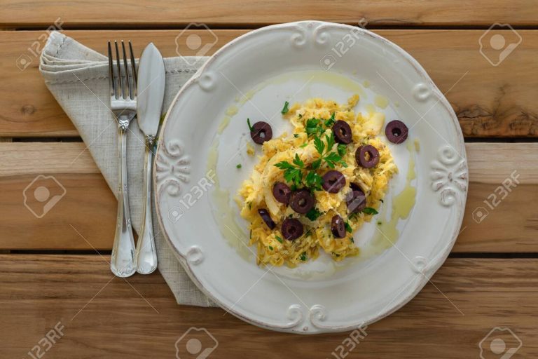 Bacalao con puré de patatas