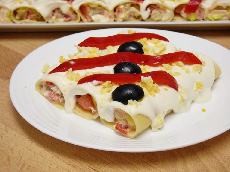 Canelones de Verano con Langostinos