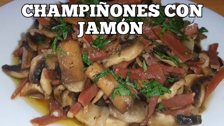 Champiñones con Jamón en Air Fryer