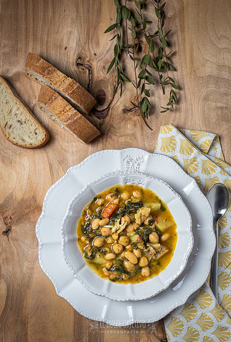 Garbanzos con Bacalao y Arroz