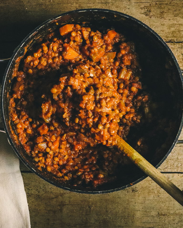 Lentejas con Verduras y Arroz Thermomix