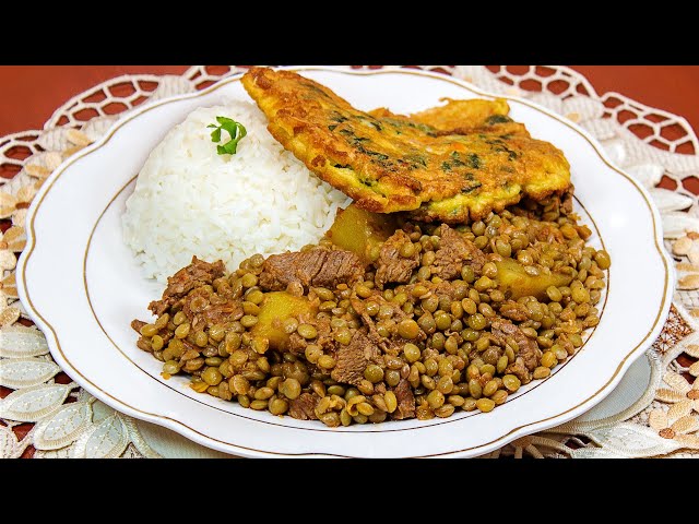 Lentejas con Arroz y Patatas