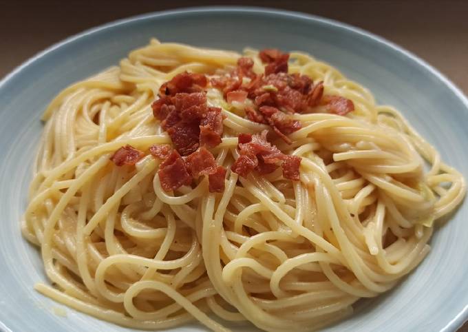 Salsa Carbonara con Huevo y Nata