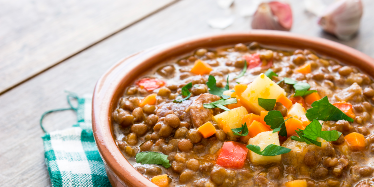 Arroz con soja y huevo