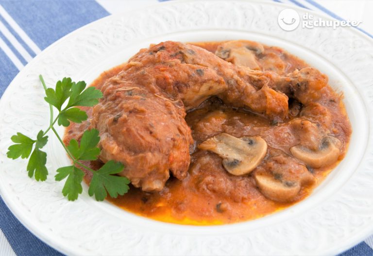 Pollo al Curry con Champiñones