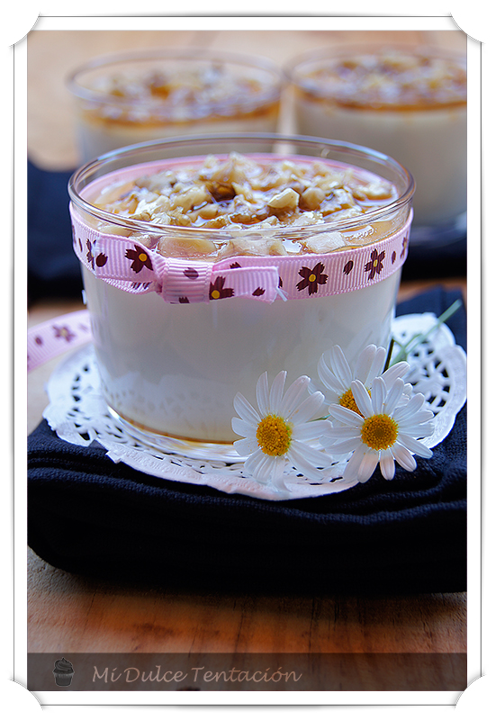 Postre con Turrón de Yema Tostada