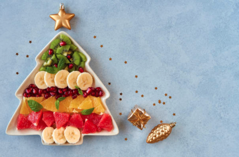 Postre de Navidad con Frutas