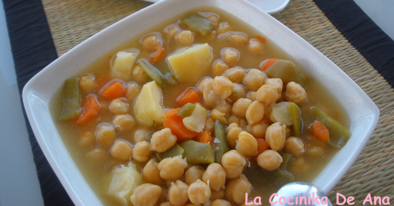 Puchero con Garbanzos de Bote Sin Olla Express