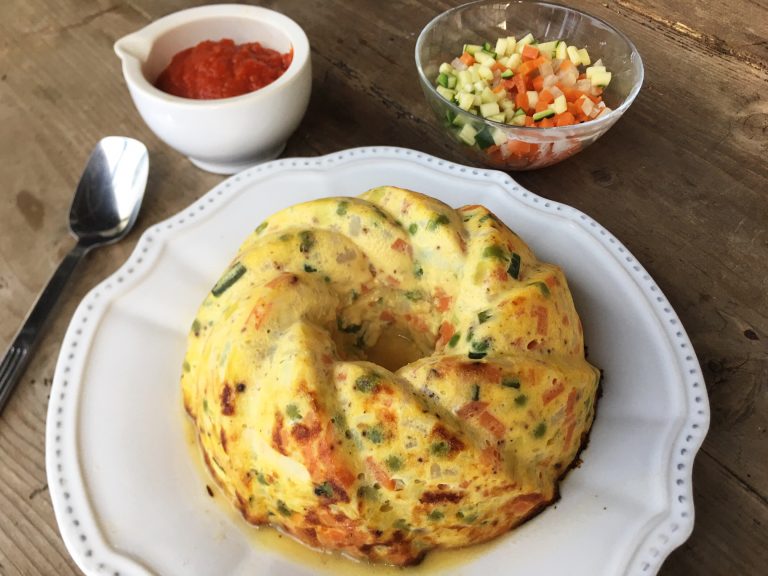 Pudin de Verduras al Baño María