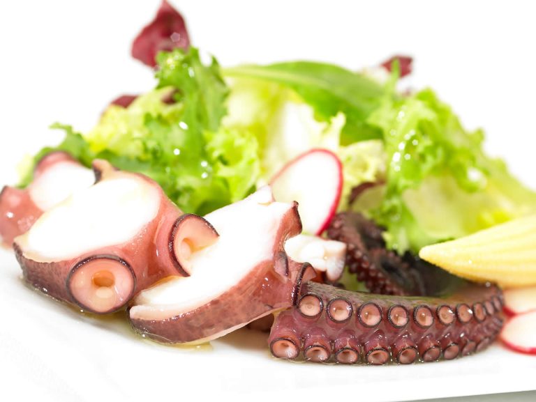 Ensalada de Pulpo con Lechuga