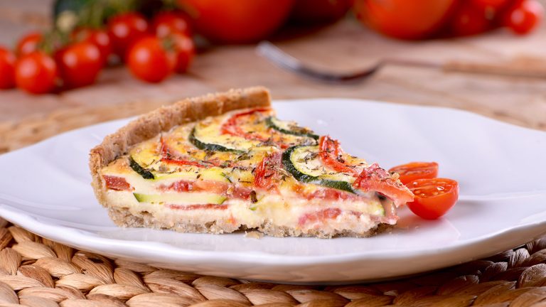 Quiche con tortitas de trigo