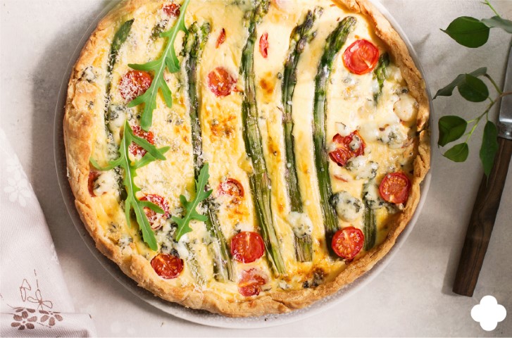 Quiche sin nata con yogur