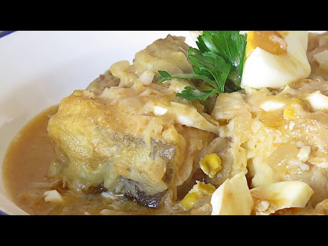 Bacalao con alcachofas y huevo duro