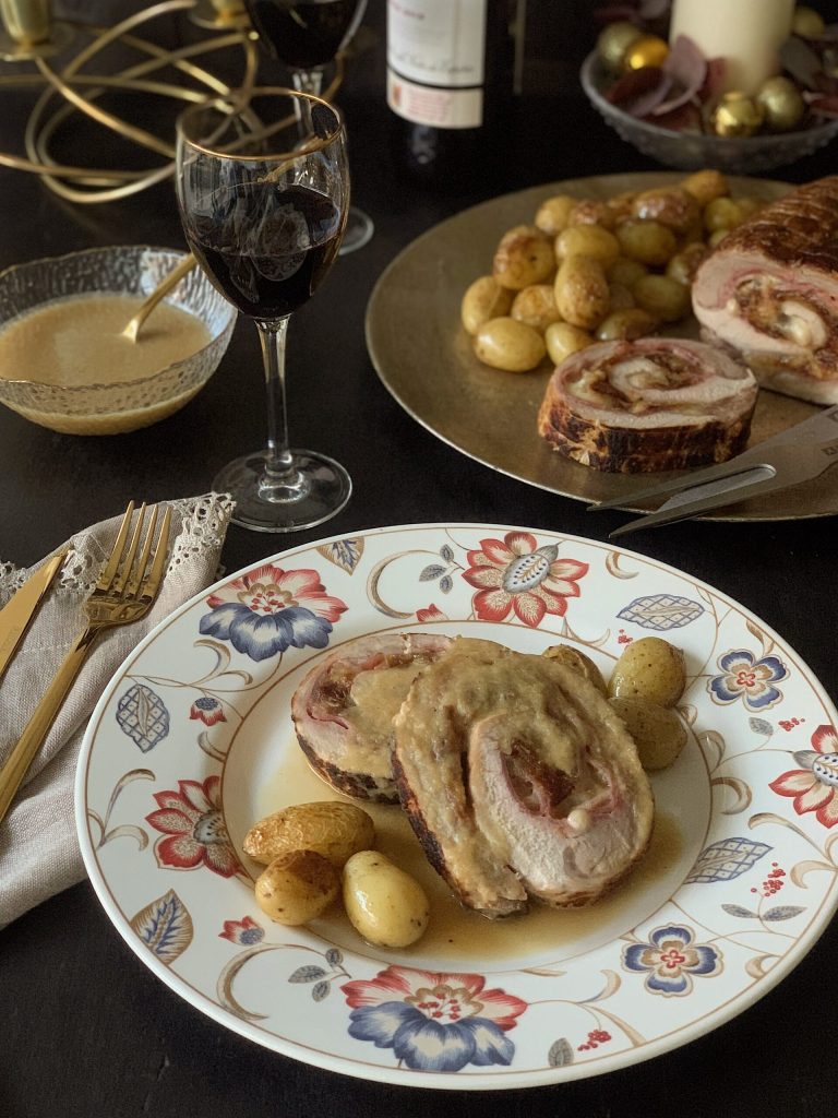 Receta de Redondo de Cerdo Relleno en Salsa