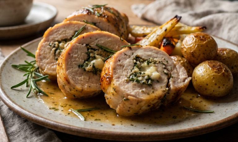 Receta: Redondo de pollo al horno