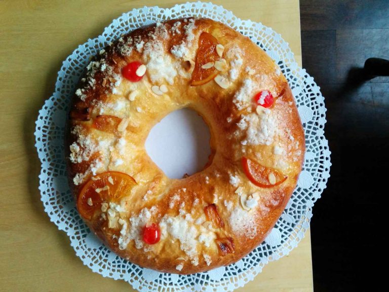 Roscón de Reyes con Mazapán