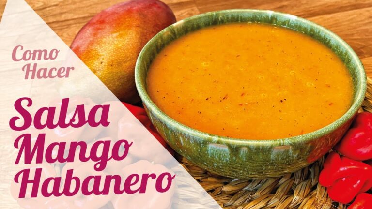 Salsa mango habanero para alitas