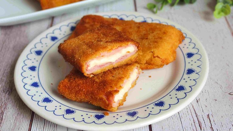 Cómo hacer jamón york con queso rebozado