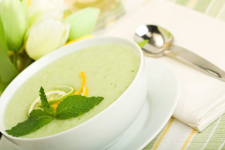 Sopa Fría de Melón y Menta con Thermomix