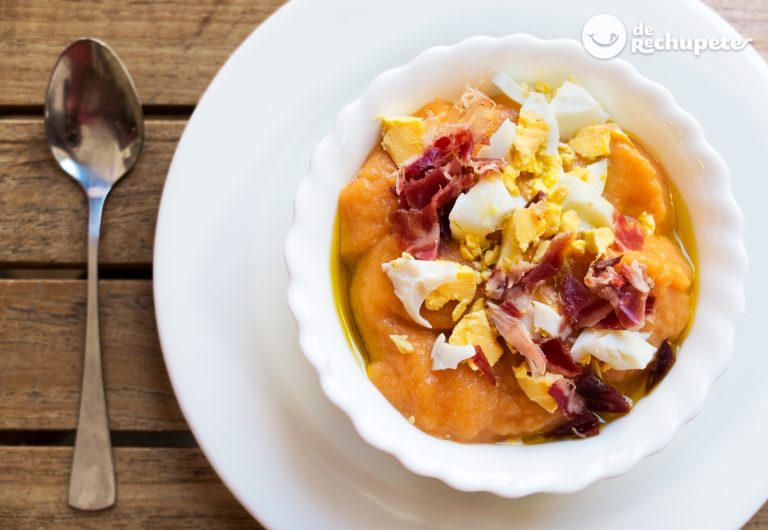 Sopa fría de zanahoria, coco y jengibre