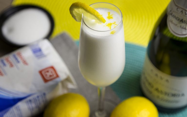 Sorbete de Limón con Leche