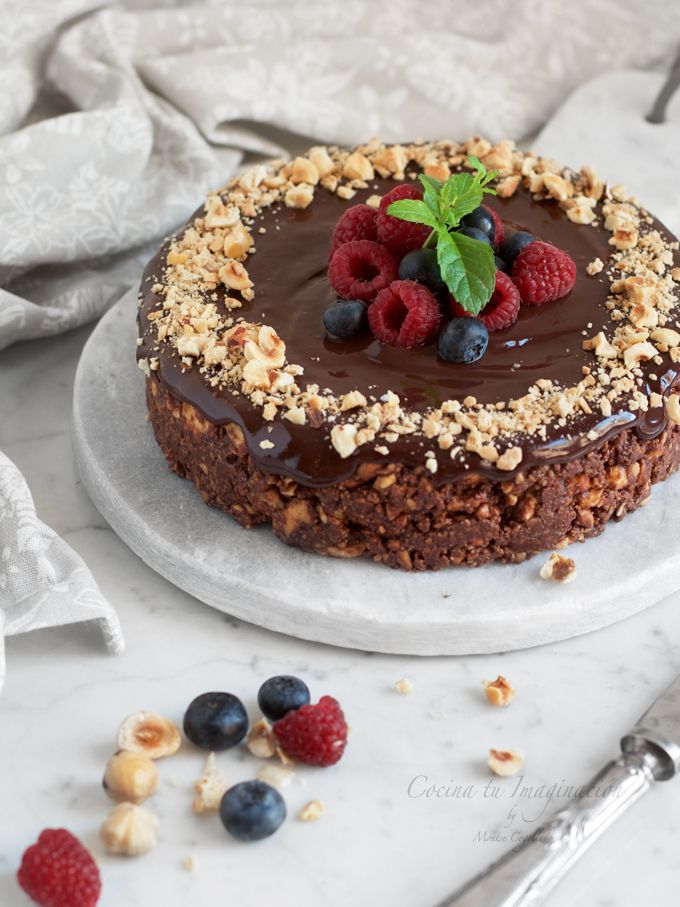 Tarta de crema de avellanas