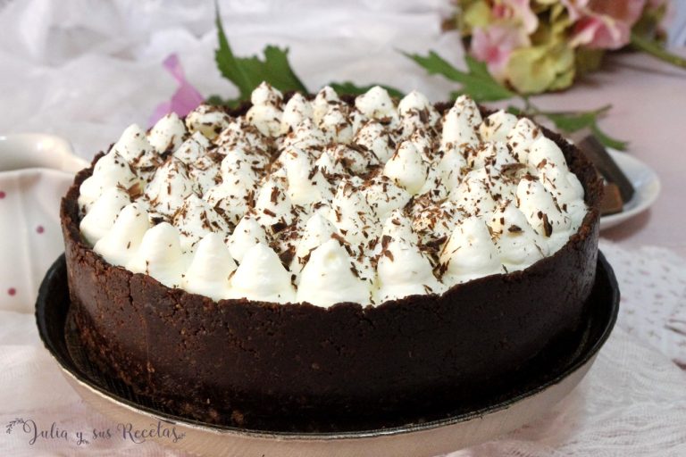 Tarta de Chocolate y Nata con Bizcocho Comprado