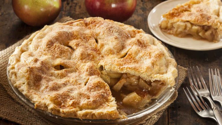 Dar brillo a la tarta de manzana sin mermelada