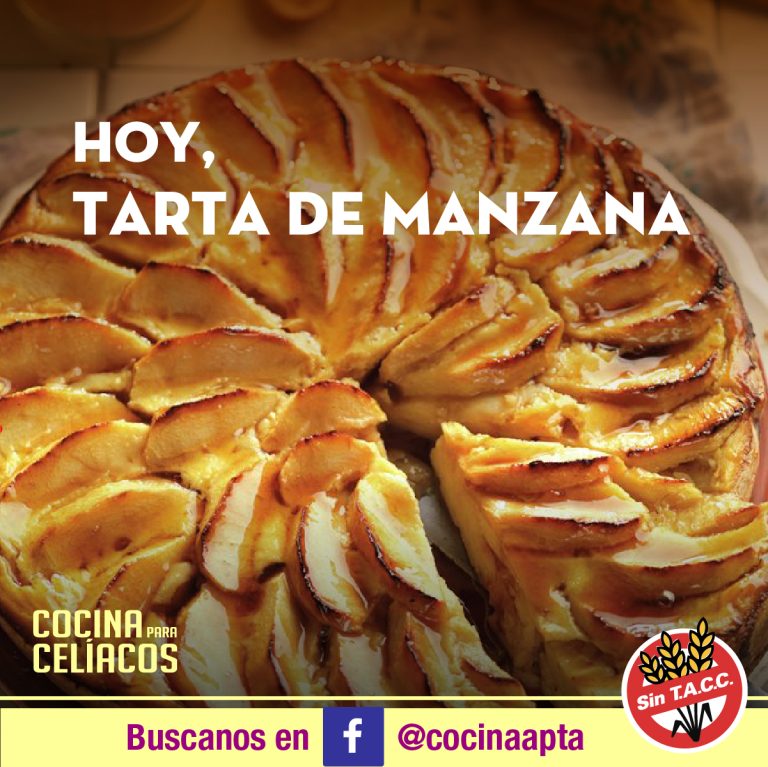 Tarta de Manzana Sin Gluten con Crema Pastelera