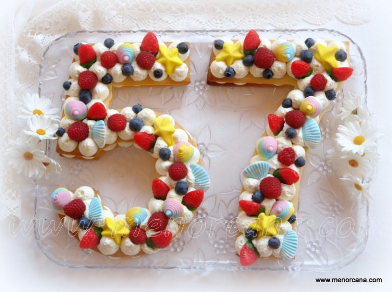 Tarta de Números con Galletas María