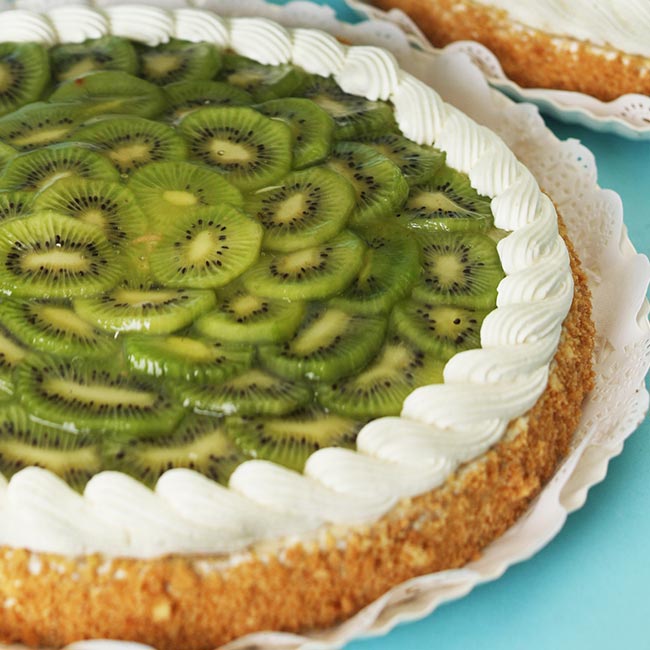 Tarta de Queso con Kiwi