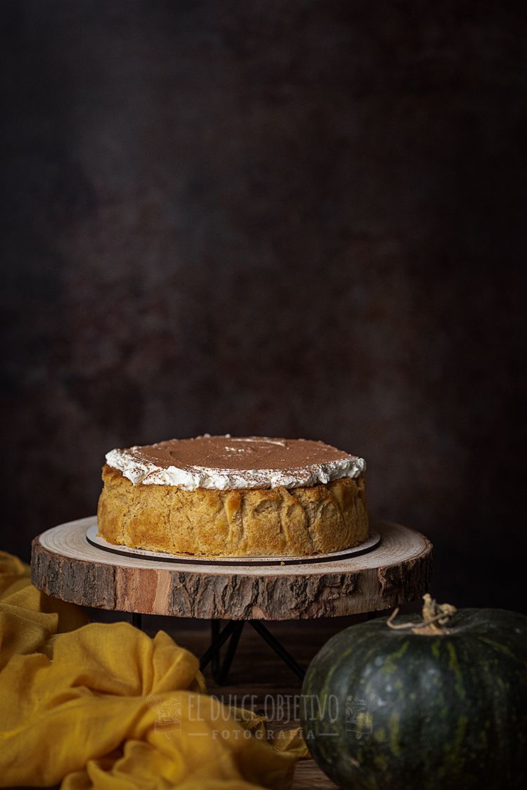 Tarta de queso y calabaza sin horno