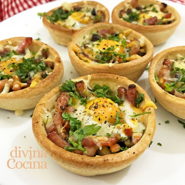 Tartaletas con Huevos de Codorniz