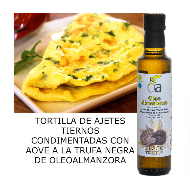 Tortilla de Ajos Tiernos y Cebolla