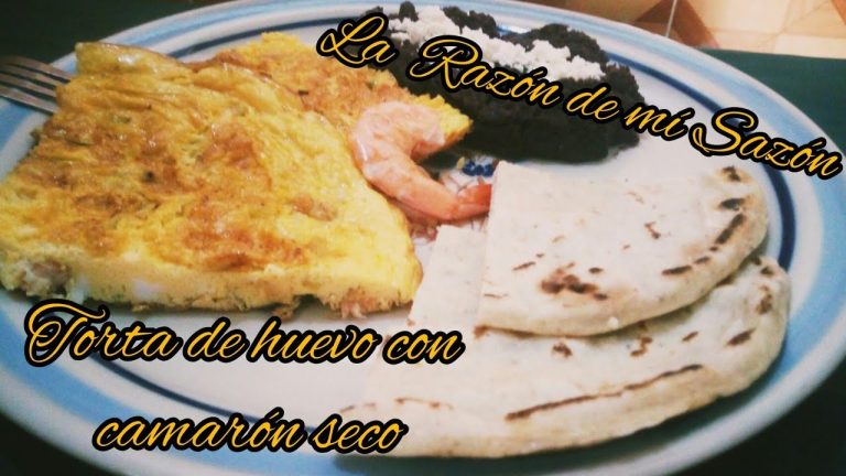 Cómo hacer tortilla de camarones con huevo