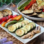 Calabacín y berenjena en air fryer